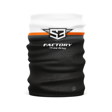 COLAR TUBE S3 RACING BLACK-ORANGE
