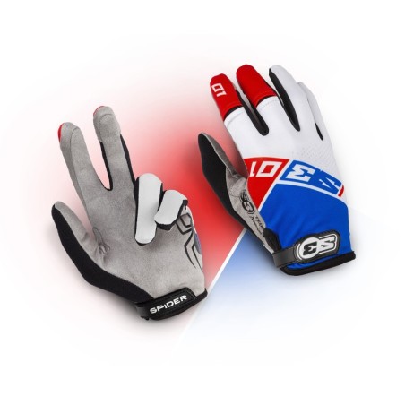 S3 GLOVES SPIDER 01 WHITE-BLUE-RED