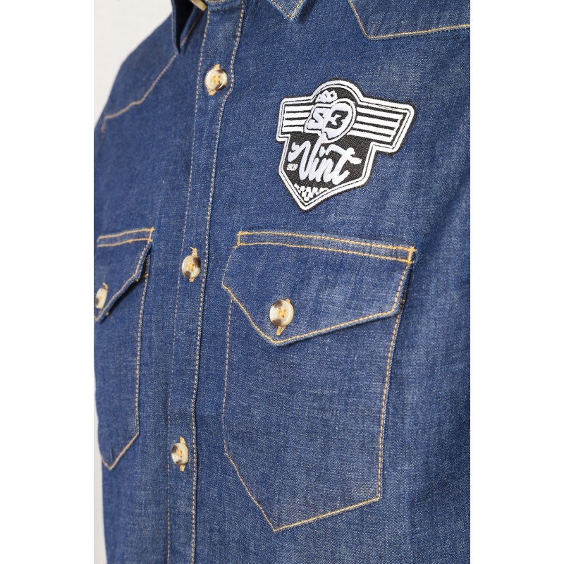 DENIM BLUE SHIRT VINT
