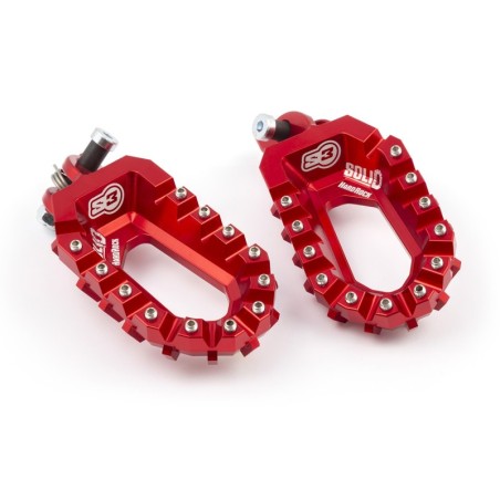 FOOTREST S3 SOLID RALLY BMW GS RED
