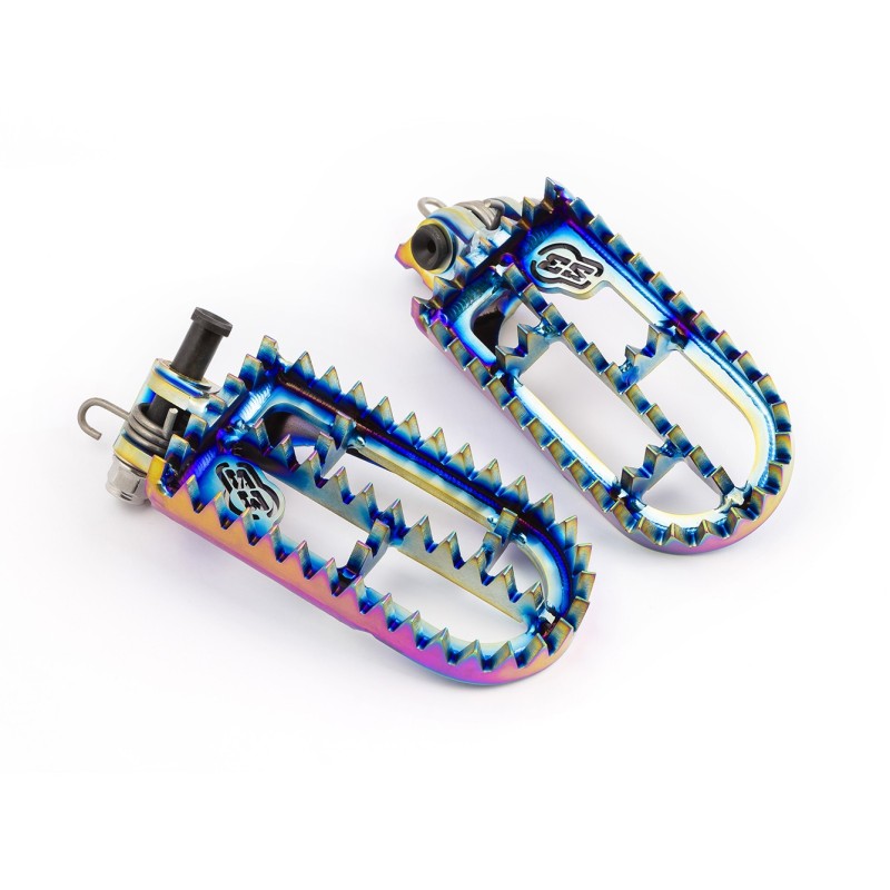 TITANIUM S3 FOOTPEGS KIT RAINBOW RALLY