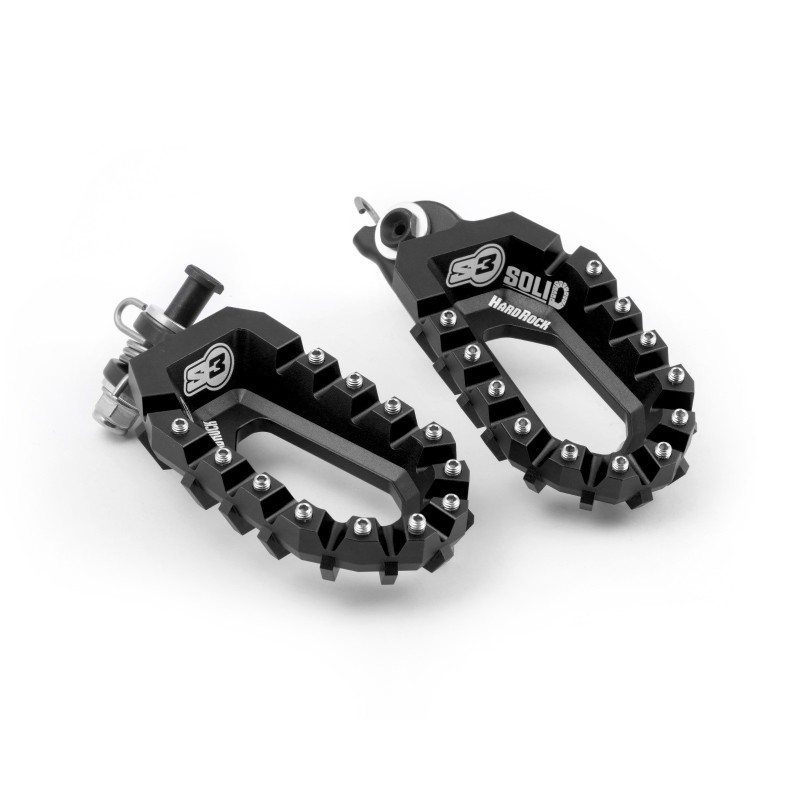 FOOTREST S3 SOLID RALLY ENDURO BLK