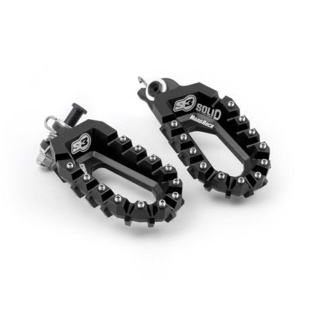FOOTREST S3 SOLID RALLY ENDURO BLK