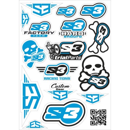 LOGO STICKERS S3 BLUE