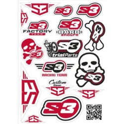 LOGO STICKERS S3 RED