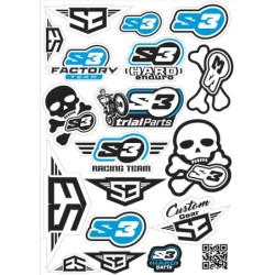 LOGO STICKERS S3 BLACK