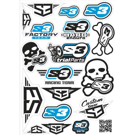 LOGO STICKERS S3 BLACK