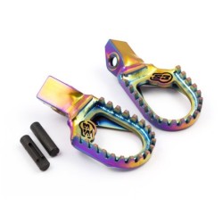 TITANIUM S3 FOOTPEGS RAINBOW GG TXT NEW