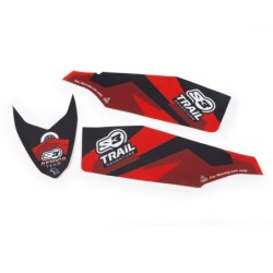 STICKERS KIT FRONT + FORK AT RED-BLACK