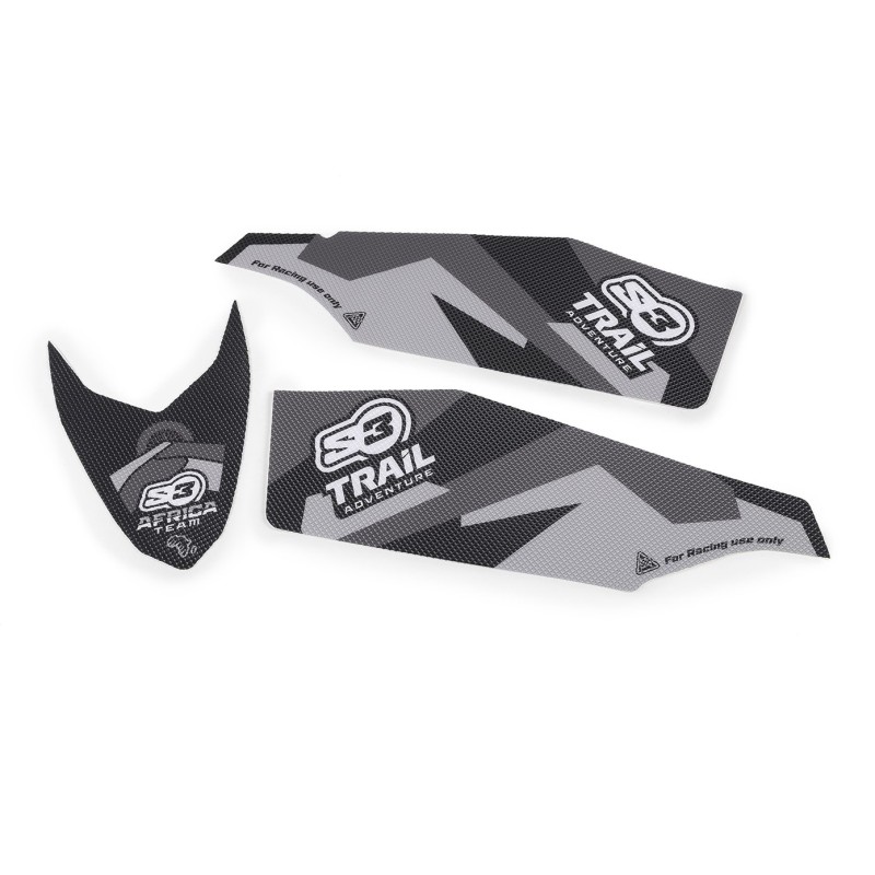 STICKERS KIT FRONT + FORK AT BLACK-GREY