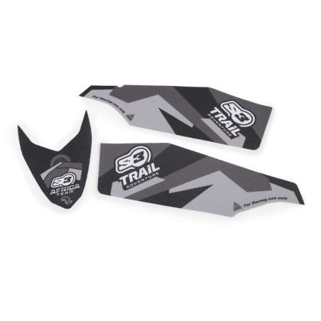 STICKERS KIT FRONT + FORK AT BLACK-GREY