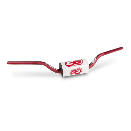 HANDLEBAR + PROTECTOR S3 RED