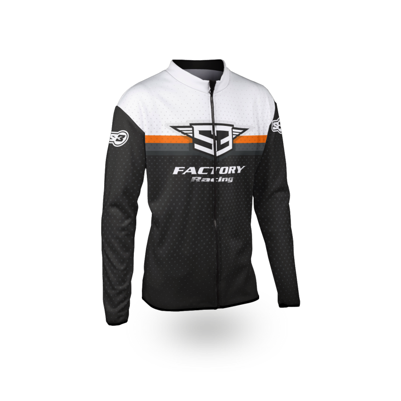 S3 JACKET THERMO RACING BLACK - ORANGE