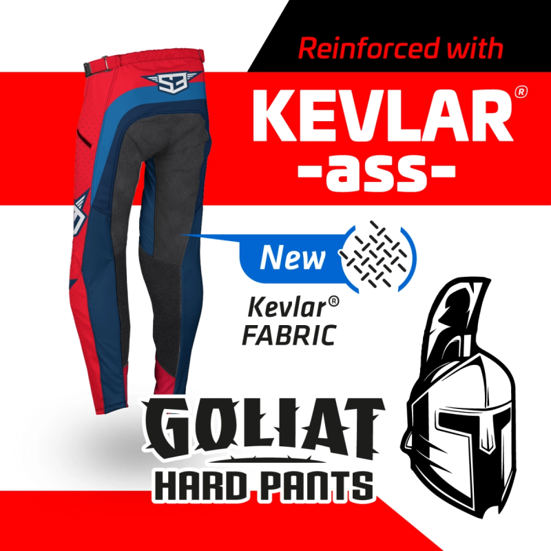 S3 PANTS GOLIAT KEVLAR RED