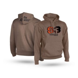 S3 HOODIE BROWN - ORANGE