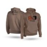S3 HOODIE BROWN - ORANGE