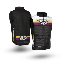 S3 GILET HYBRID RACING BLACK - PINK