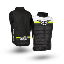 S3 GILET HYBRID RACING BLACK - FLUOR