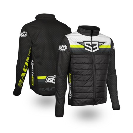 S3 HYBRID JACKET RACING BLACK - FLUOR