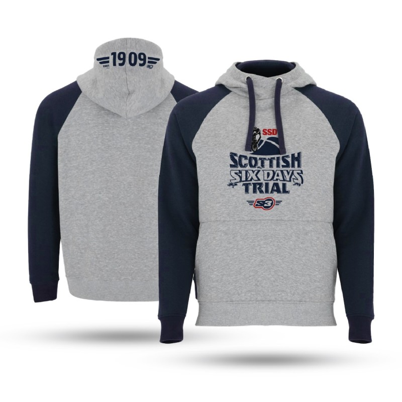 HOODIE SSDT GREY-MARINE