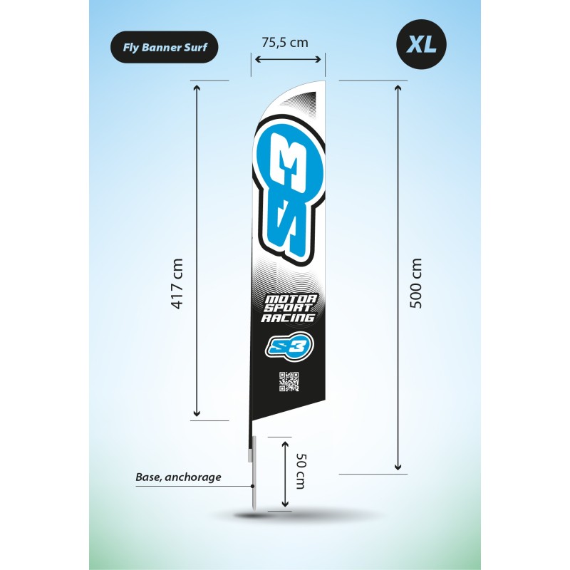 FLY BANNER SURF XL 75,5 X 417 CCM