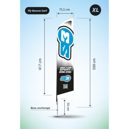 FLY BANNER SURF XL 75,5 X 417 CCM
