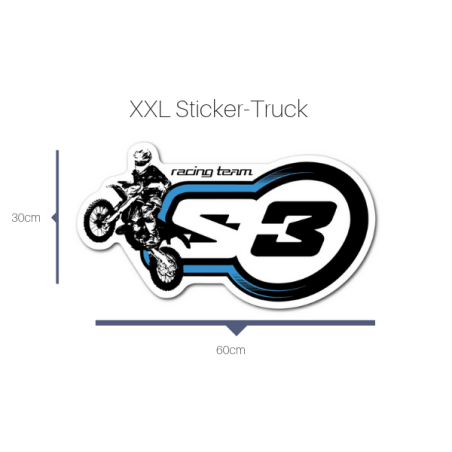 TRUCK STCKER ENDURO BLUE 60 X 27CM