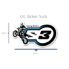 TRUCK STCKER ENDURO BLUE 60 X 27CM