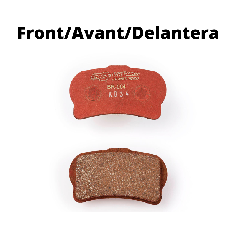 S3 "ORIGINAL" BRAKE PADS HIGH QUALITY
