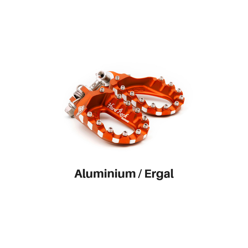 FOOTREST S3 HARDROCK ALU ENDURO ORANGE