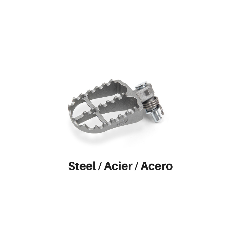 FOOTPEGS ENDURO STEEL HARDROCK