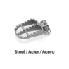 FOOTPEGS ENDURO STEEL HARDROCK