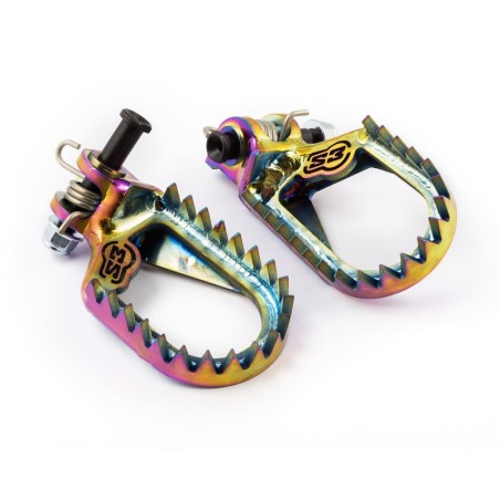 TITANIUM S3 FOOTPEGS RAINBOW SH