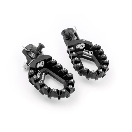 FOOTREST KIT S3 HR SOLID KTM/HKY/GG BLK