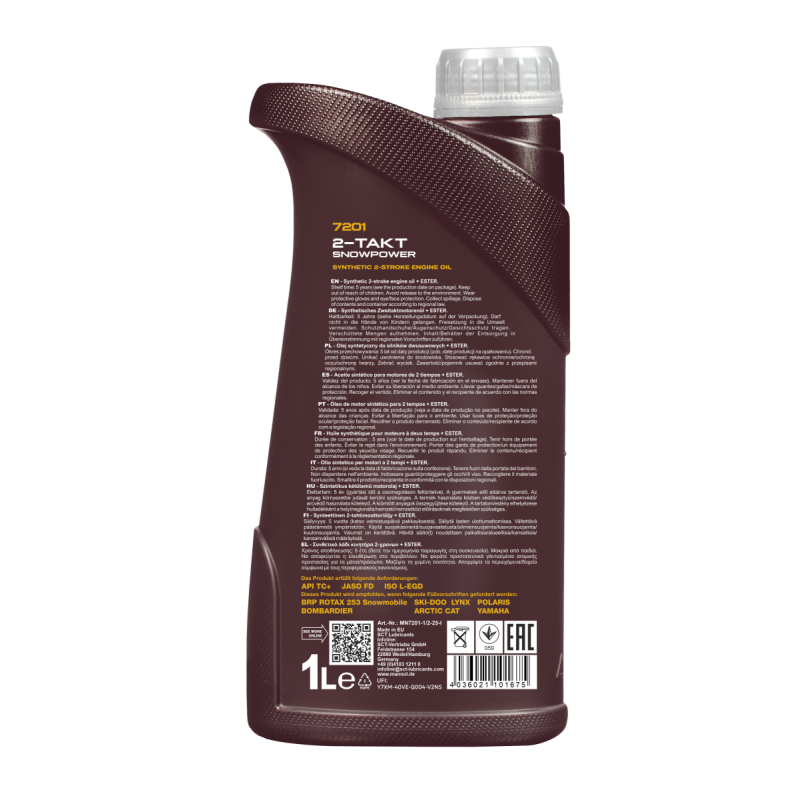 MANNOL 7201 2-TAKT SNOWPOWER 4L